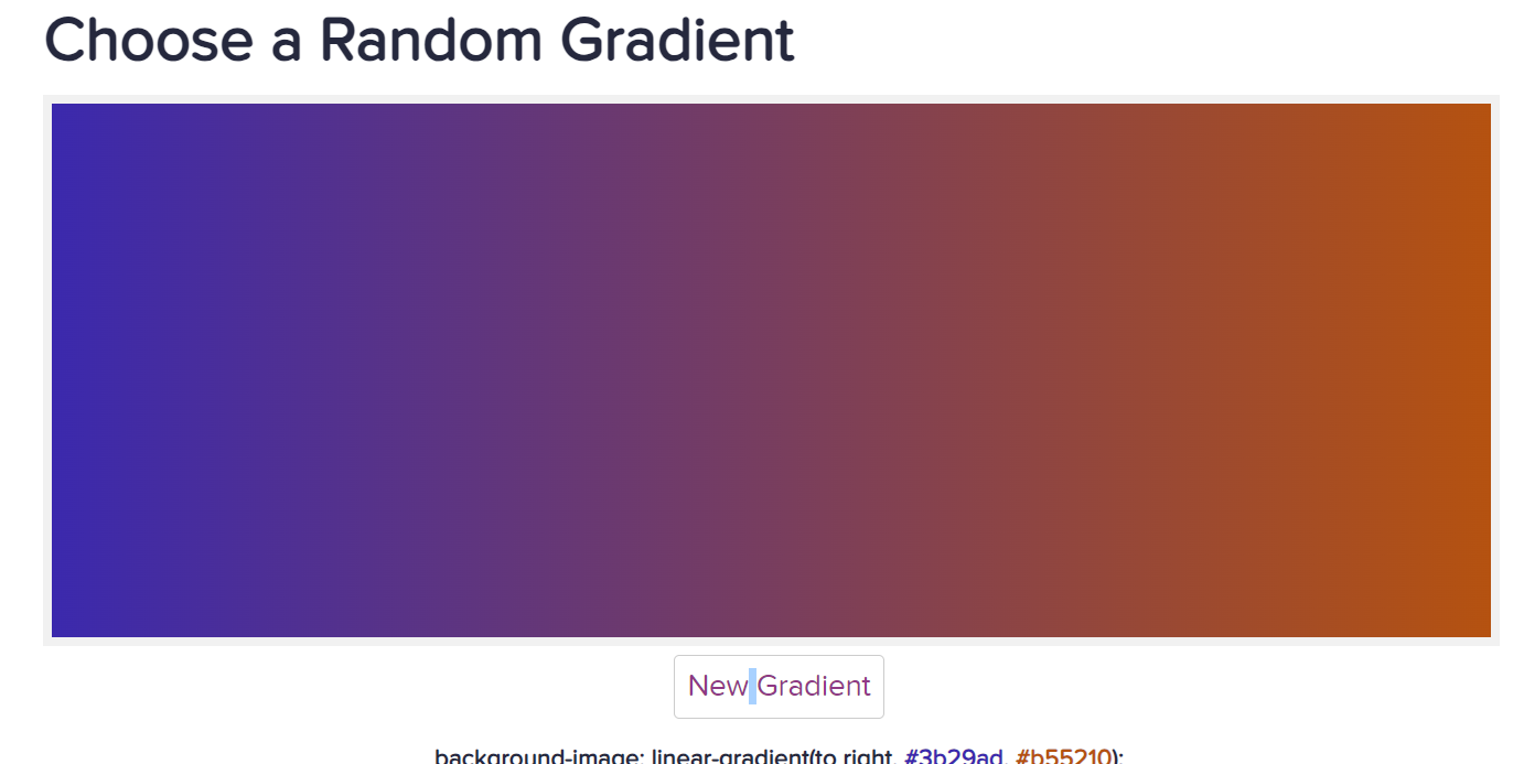 Choose a Random Gradient 